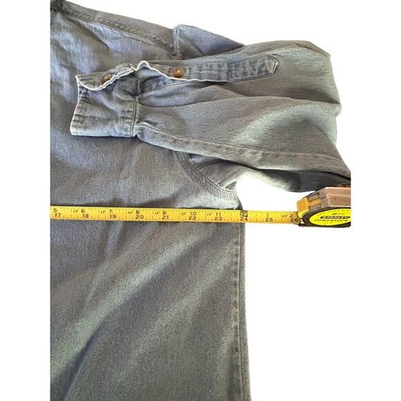 Vintage Carroll Reed Embroidered Denim Shirt Long Sleeve Size 10 100% Cotton - Picture 5 of 8